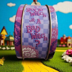 Vintage Good Witch, Bad Witch Metal Tin Can